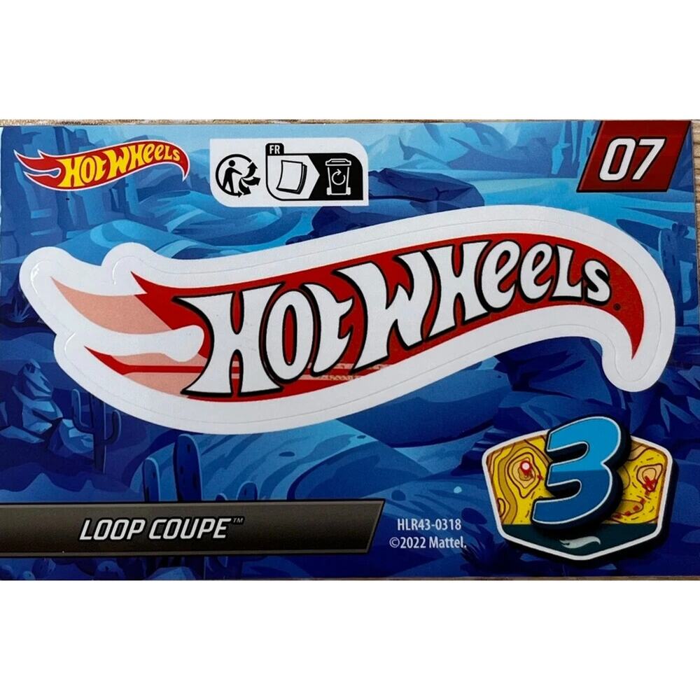 Hot Wheels Mystery Models Series Sealed Unopened Loop Coupe Red #7 & Sticker - Picture 2 of 4